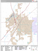 Idaho Falls Digital Map Premium Style